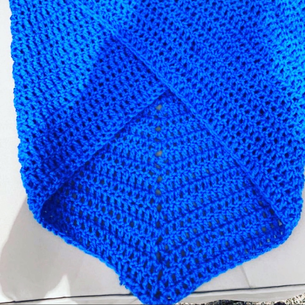 Crochet waist warm up wrap